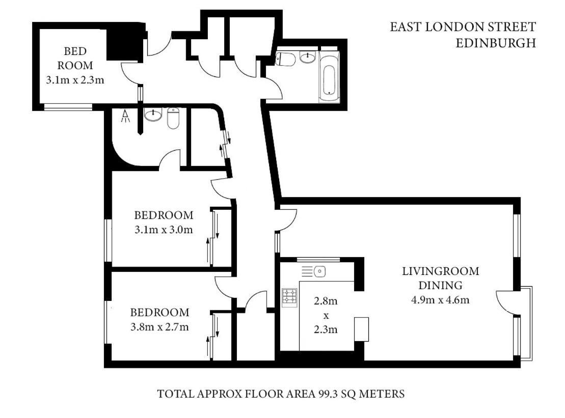The East London Residence 에든버러 외부 사진